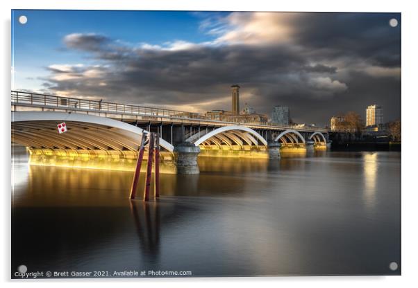 Grosvenor Bridge Acrylic by Brett Gasser