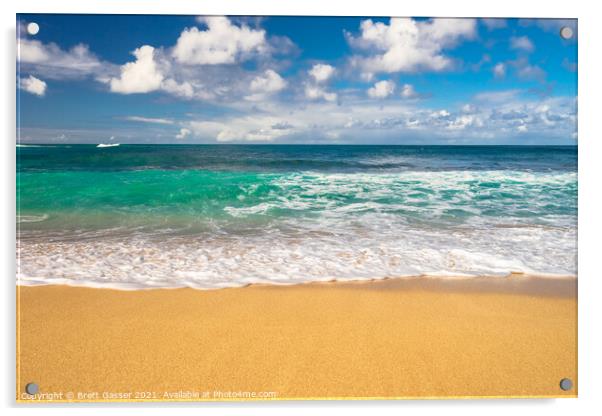  Hawaii Sand, Sea and Sky Acrylic by Brett Gasser