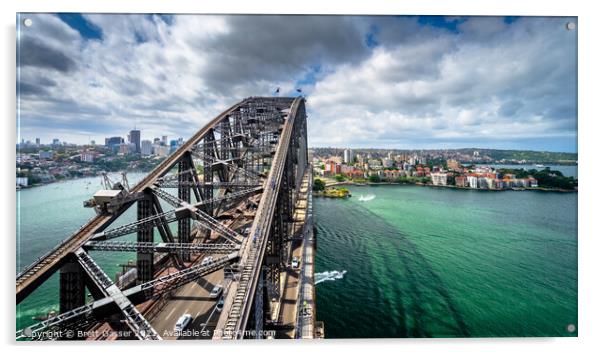 Sydney Harbour Bridge Acrylic by Brett Gasser