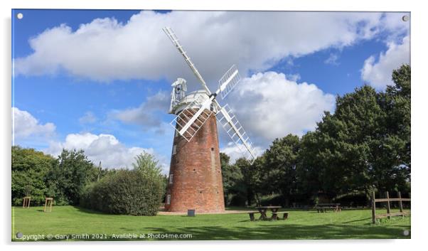 Dereham Windmill Acrylic by GJS Photography Artist