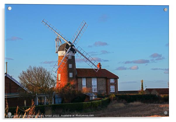 Weybourne Windmill Norfolk Coast Acrylic by GJS Photography Artist