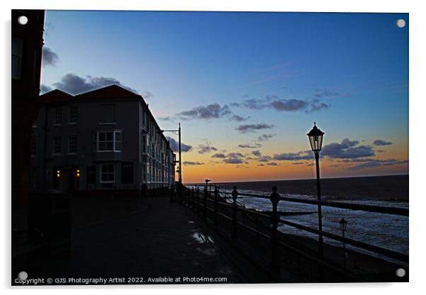 Sunset at Cromer Acrylic by GJS Photography Artist