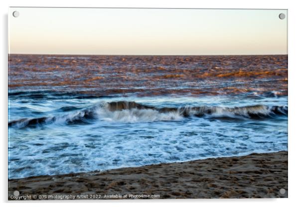 Breaking Waves Acrylic by GJS Photography Artist