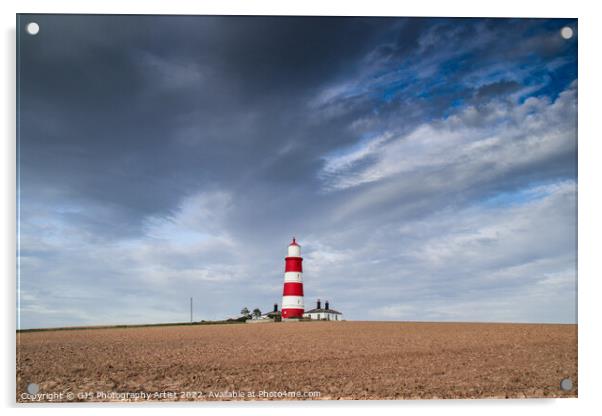 Lighthouse From Afar Acrylic by GJS Photography Artist