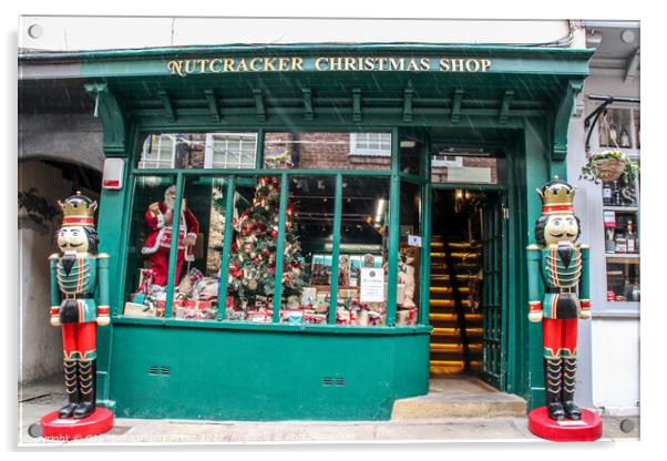 Nutcracker Christmas Shop Acrylic by GJS Photography Artist