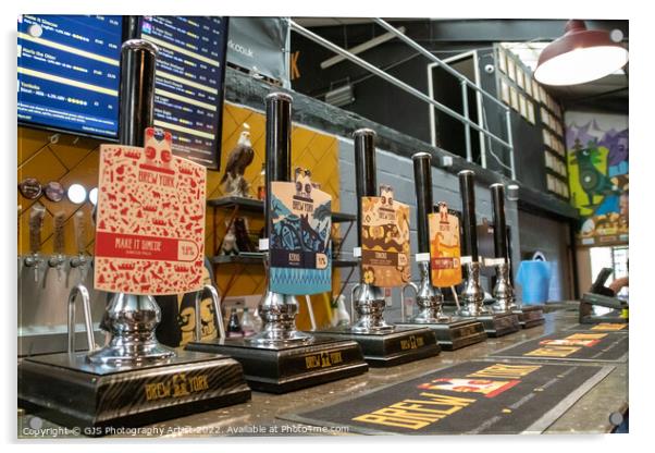 Brew York Tap Room Acrylic by GJS Photography Artist