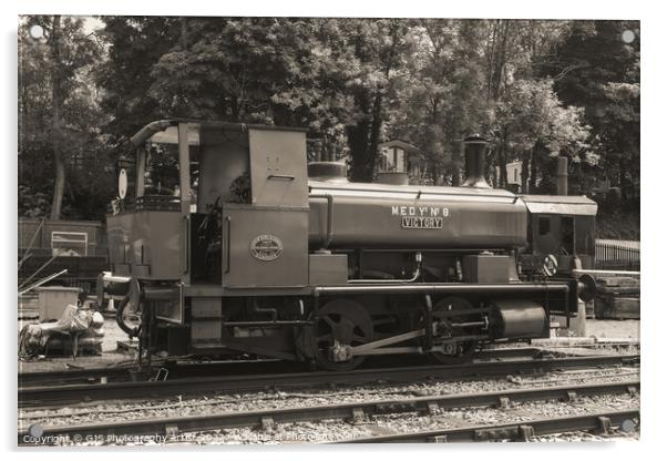 Victory Fireless Loco in Sepia Acrylic by GJS Photography Artist