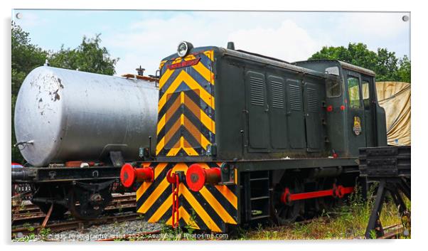 Diesel Shunter Acrylic by GJS Photography Artist
