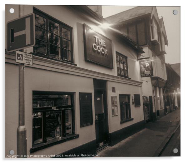 The Cock Dereham in Sepia Acrylic by GJS Photography Artist