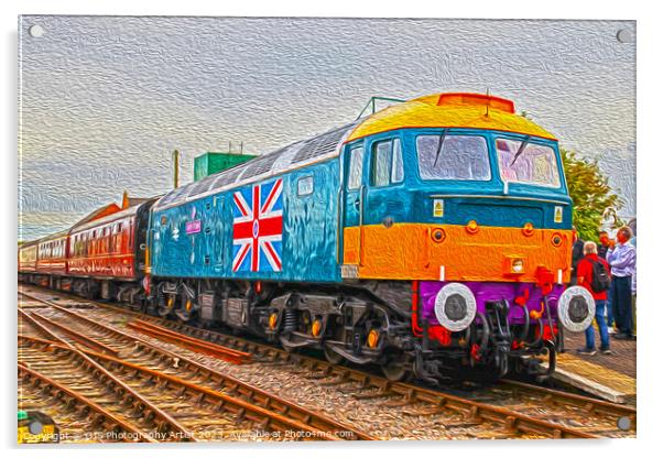 Mid Norfolk Railway’s County of Essex Livery in Oi Acrylic by GJS Photography Artist