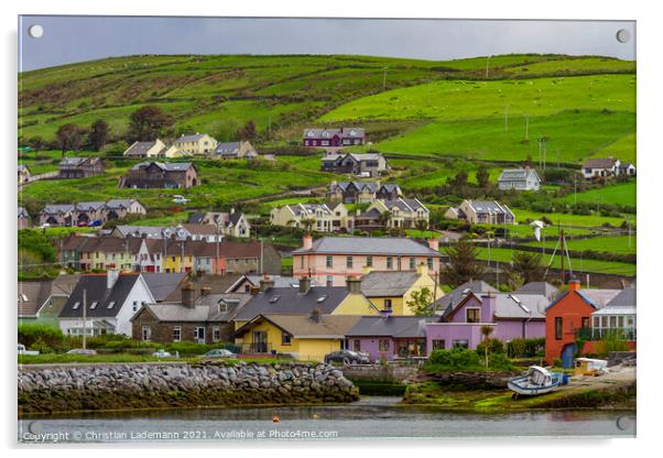 Dingle, Dingle Peninsula, County Kerry, Ireland Acrylic by Christian Lademann