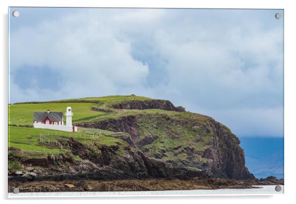 Dingle Lighthouse Ireland Acrylic by Christian Lademann