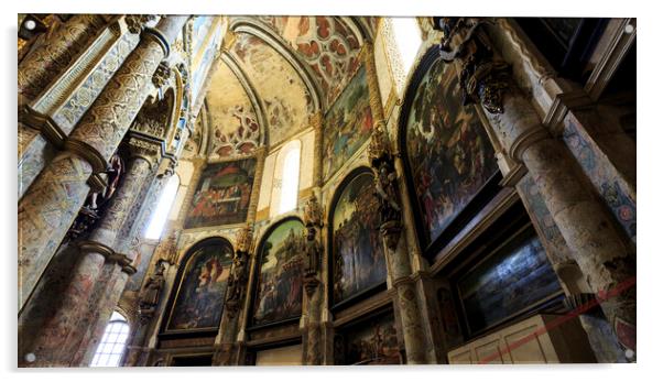 Tomar Convent of Christ Acrylic by Antonio Ribeiro