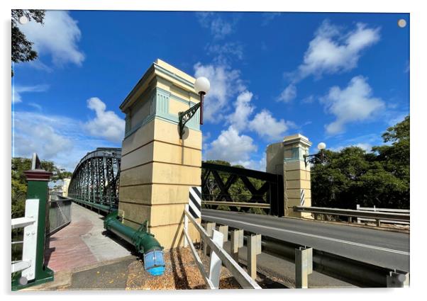 Bundaberg Kennedy Bridge  Acrylic by Antonio Ribeiro