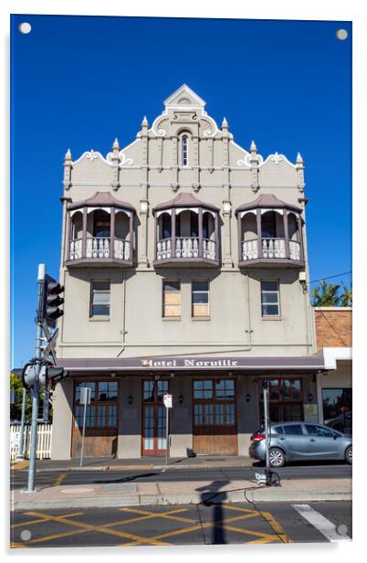 Toowoomba Heritage-Listed Hotel Norville in Russell Street Acrylic by Antonio Ribeiro