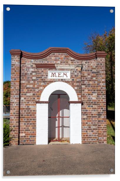 Toowoomba Heritage Men Toilet and Urinal Public Block Acrylic by Antonio Ribeiro