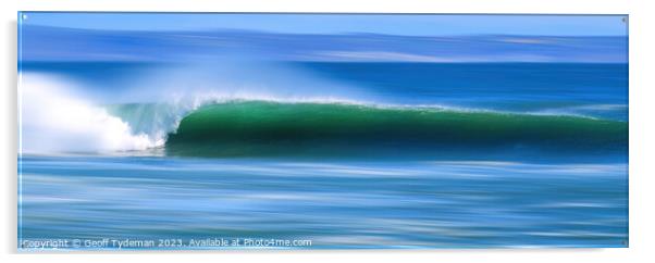 Breaking Wave Acrylic by Geoff Tydeman