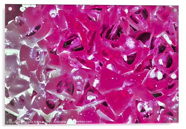 Pink & Ice Acrylic by Ferenc Kalmar
