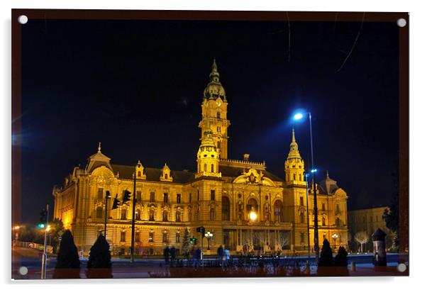 City Hall Acrylic by Ferenc Kalmar
