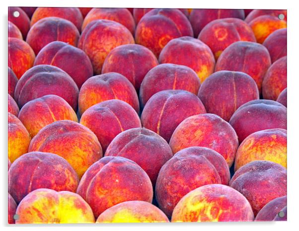 Peaches Acrylic by Ferenc Kalmar