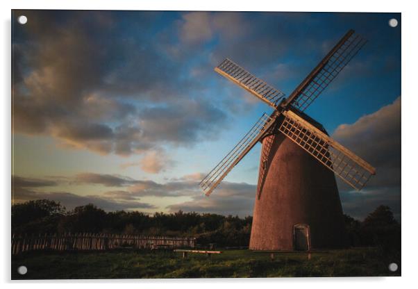 Bembridge Windmill Acrylic by Jack Marsden