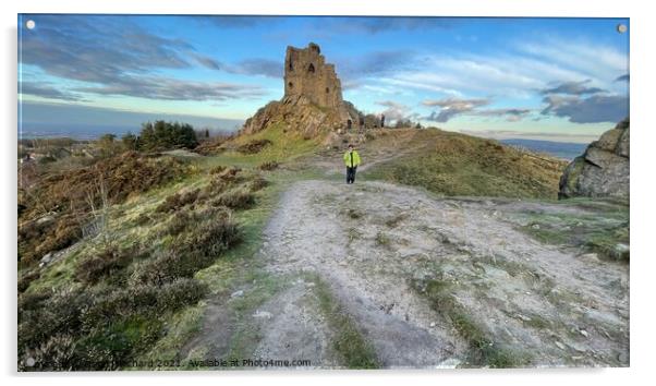 Mow cop and winter sky Acrylic by Daryl Pritchard videos