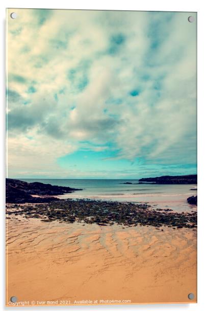 Beach Clouds Acrylic by Ivor Bond