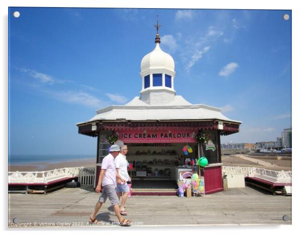 Blackpool north pier Acrylic by Victoria Copley