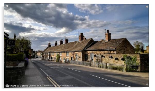 Wentworth Village Rotherham Acrylic by Victoria Copley