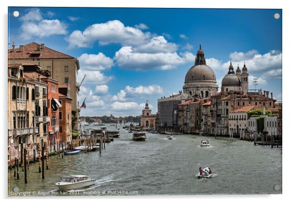Serene Venice Lagoon Acrylic by Roger Mechan