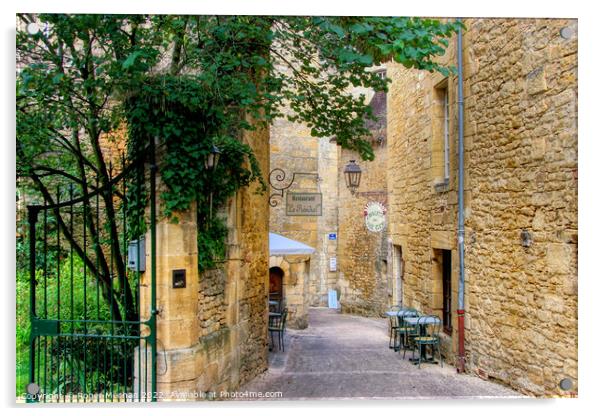 Rustic Charm in Sarlat le Caneda Acrylic by Roger Mechan