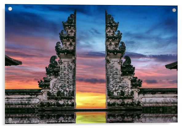 Temple gates at Lempuyang Luhur temple in Bali Acrylic by Stan Lihai
