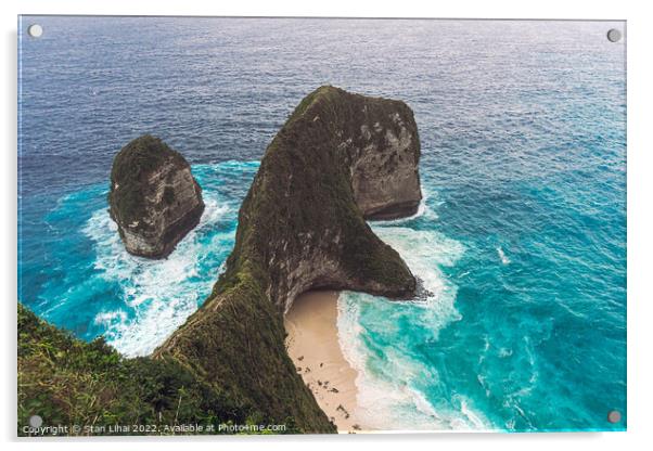 Manta Bay on Nusa Penida Island Acrylic by Stan Lihai