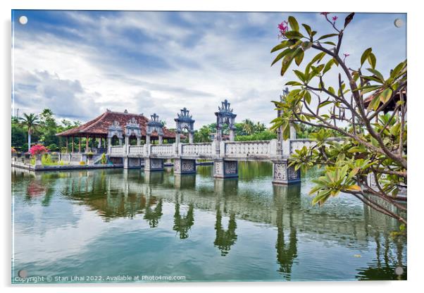 Karangasem water temple palace in Bali Acrylic by Stan Lihai