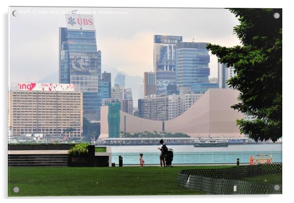 Hong Kong cityscape  Acrylic by Stan Lihai