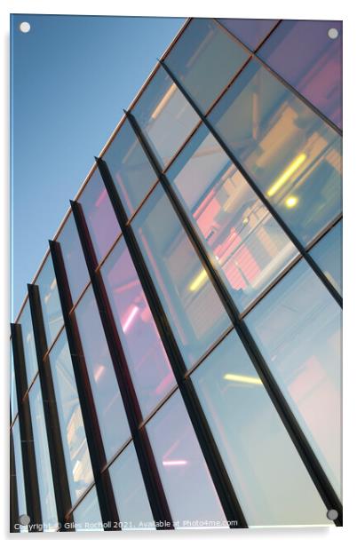 Abstract modern glass exterior Acrylic by Giles Rocholl