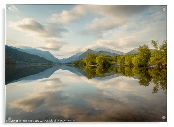 Snowdon's Reflection 2 Acrylic by Bob Kent