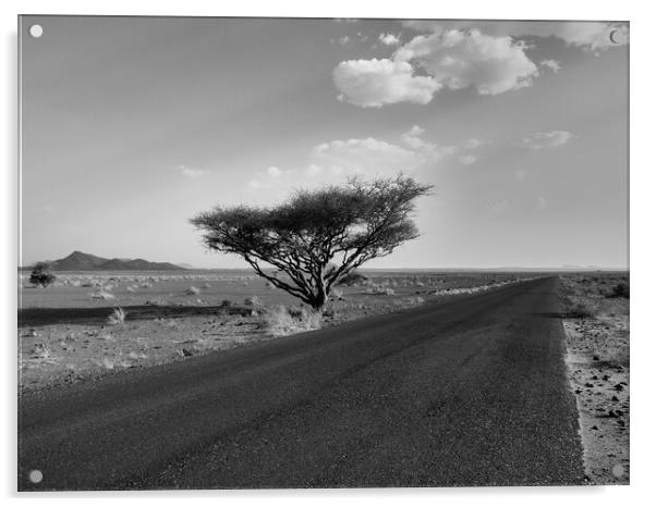 Desert road Acrylic by Dimitrios Paterakis