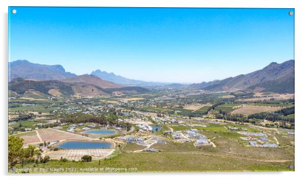 Franschoek Eastern Cape South Africa Acrylic by Paul Naude