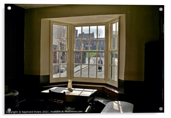 Through the window Acrylic by Raymond Evans