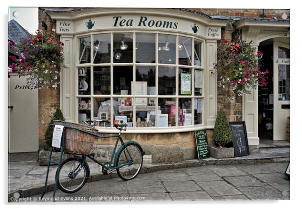 Tea Room UK Acrylic by Raymond Evans