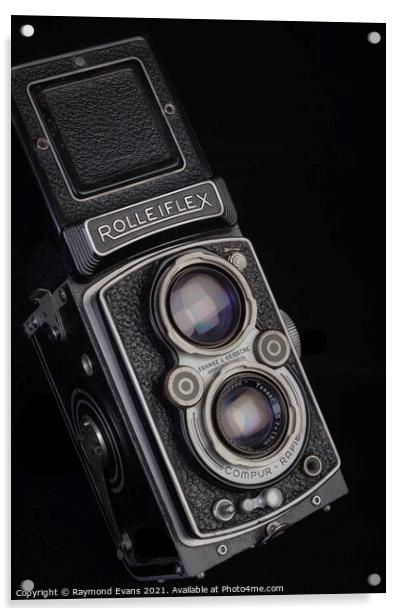 Rolleiflex TLR camera Acrylic by Raymond Evans