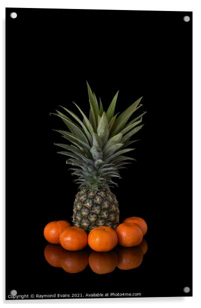 Tropical Fruit Acrylic by Raymond Evans