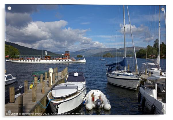 Lake Windermere Cumbria  Acrylic by Raymond Evans