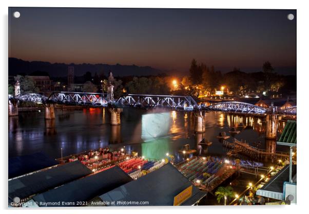 Bridge on the River Kwai Acrylic by Raymond Evans