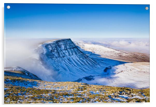 Brecon Beacons Cloudbank Acrylic by Patrick Martin