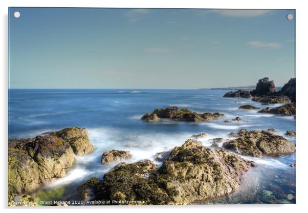 Scottish Coastline Acrylic by Grant Mckane