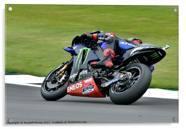 British Moto GP 2021Silverstone: MOTO GP  Acrylic by Russell Finney