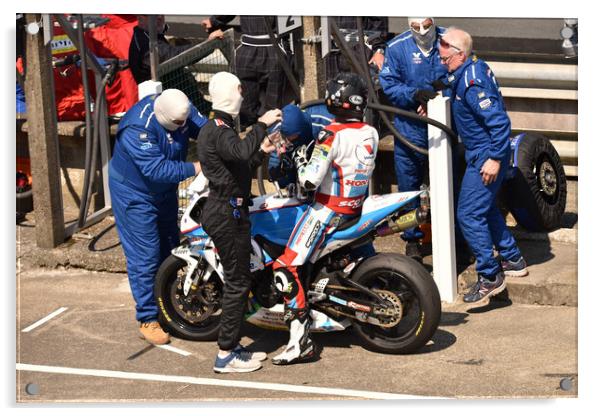 2016 Bruce Anstey – Valvoline Padgetts Honda Acrylic by Russell Finney