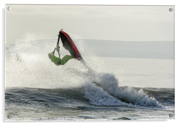 Jet Ski Acrylic by Stuart Wyatt